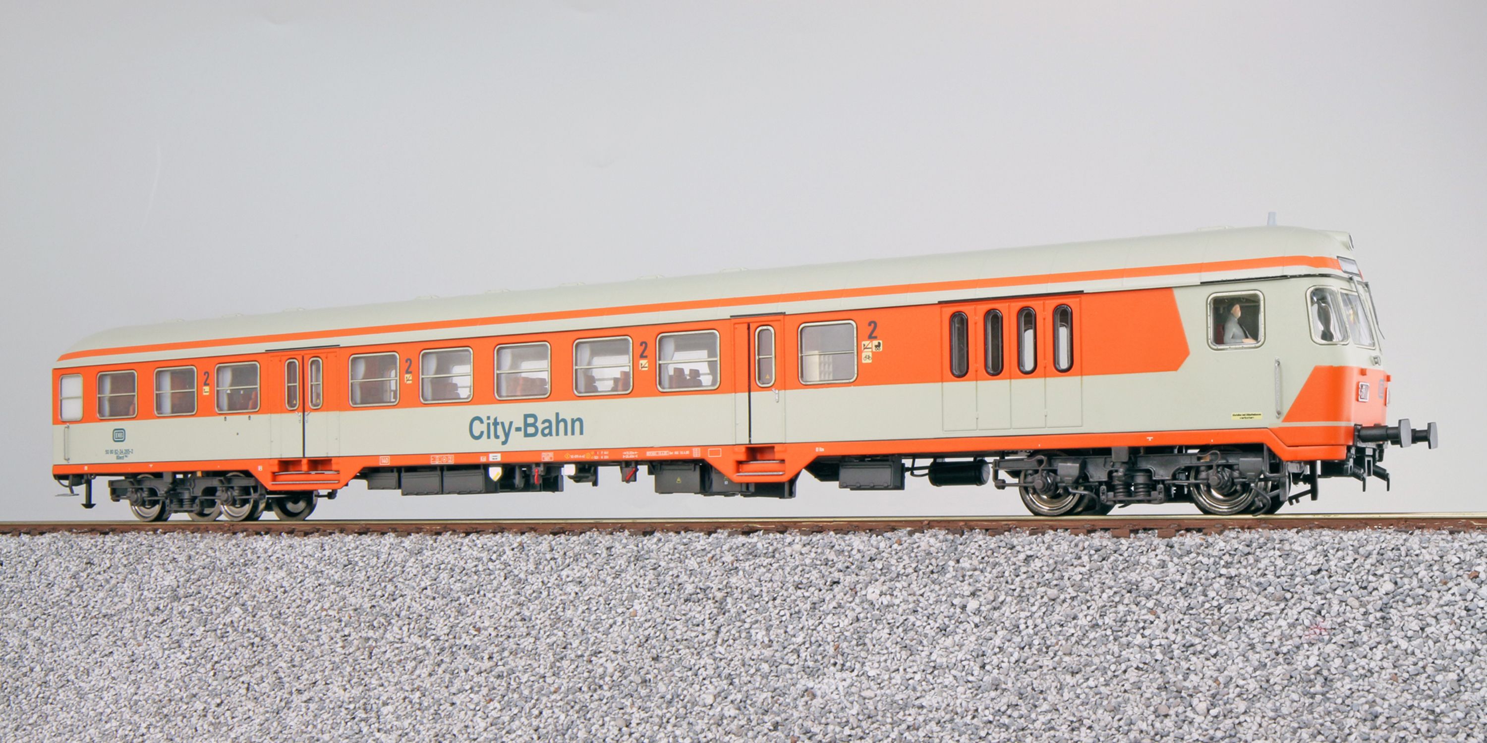 H0 Silberling / n-Wagen BDnrzf784.1, 82-34 265-2, Steuerwagen, DB Ep. IV, orange, lichtgrau, DC